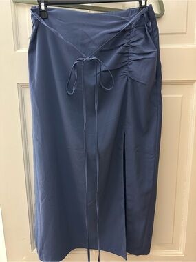 Abercrombie & Fitch Blue Midi Skirt